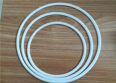 বিশুদ্ধ PTFE ফ্ল্যাট ধাবক ব্যাকআপ রিং / যান্ত্রিক হোয়াইট Teflon সীল রিং পাম্প অংশ