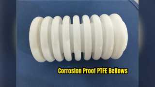 PTFE বেলো চরম জারা প্রতিরোধের রাসায়নিক সরঞ্জাম
